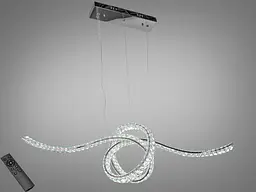 Підвісна LED-люстра Diasha D8821/1100x300CH, кришталева спіраль 115 см, 85 W, пульт ДК - мініатюра 2