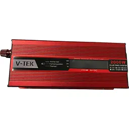 Інвертор напруги Voltronic NV-2000 (1200Вт)+LCD, 12/220V, approximated, 1 універсальна розетка, клеми