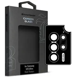 Скло захисне Armorstandart Camera Supreme BI Samsung S25 Ultra Black Titanium (ARM83222)