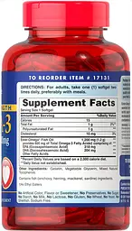 Омега-3 риб'ячий жир Puritan's Pride Omega-3 Fish Oil 1200/600 мг 90 капс - мініатюра 2