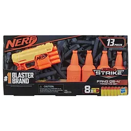 Набір для стрільби по мішенях Hasbro з бластером Nerf Alpha Strike Fang Qs-4 (E8308) - мініатюра 2