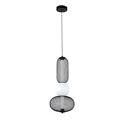Світильник підвісний LED Levistella 7812031 BK, 5W, 3000K, чорний метал, для вітальні