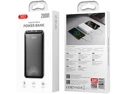 Зовнішній акумулятор (павербанк) XO PB313 20000mAh Black (-PB313-BK) - мініатюра 7