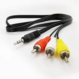 AV-кабель 3.5mm Jack на 3 RCA 1,2м міні джек на тюльпани - мініатюра 3