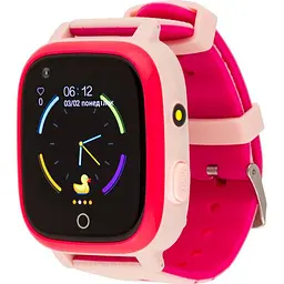 Дитячий водонепроникний смарт-годинник AmiGo GO005 4G WIFI Thermometer Pink [59323]