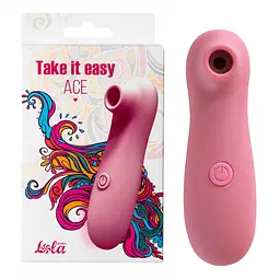 Вакуумний стимулятор клітора Lola games Take It Easy рожевий - мініатюра 4