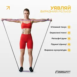 Двошарова резинка для підтягування EasyFit Premium 7-15 кг - мініатюра 2