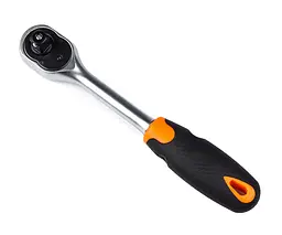 Ручка-тріскачка Polax із храповим механізмом на 72 зубці, 1/2″ (25-076)