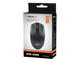 Миша REAL-EL RM-208 Black USB - мініатюра 2