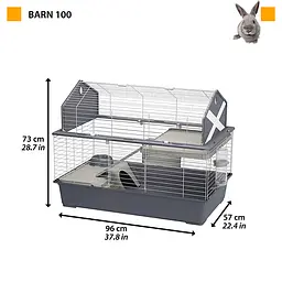 Клітка Ferplast Barn 100 для кроликів - мініатюра 9