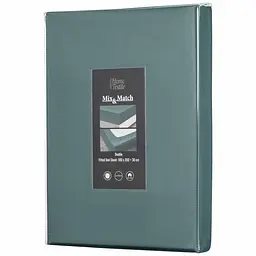 Простирадло на резинці Ardesto Mix & Match Premium сатин 180x200+30 см зелене (ART1820FSE) - мініатюра 5