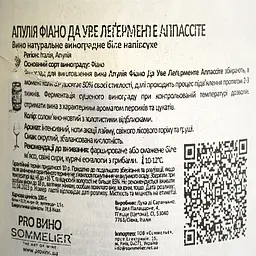 Вино Duca Di Saragnano Da Uve Leggermente Appassite Fiano Puglia IGT біле напівсухе 0.75 л - мініатюра 4