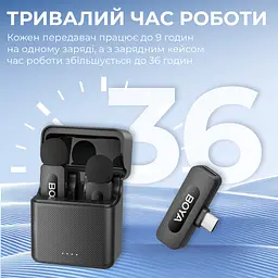 Мікрофон Boya BY-V3 combo Type-C/Lightning Black (BY-V3 Combo) - мініатюра 10