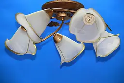 Люстра стельова Splendid Ray L88780/5, E27, 5 ламп, бронза, білий, 50 см, сучасний стиль для дому - мініатюра 3