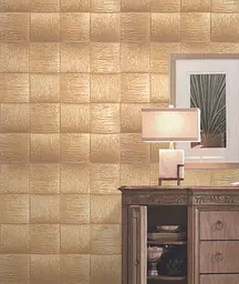 Самоклеюча декоративна 3D панель Loft Expert золоте плетіння 700x700x5 мм - мініатюра 3