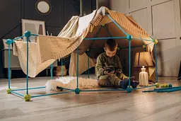 Дитячий ігровий 3D конструктор Намет Magic forts 85 деталей - мініатюра 4