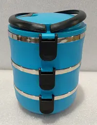 Ланч-бокс Henks LB-015 blue 1,5л 3 відділення - мініатюра 6