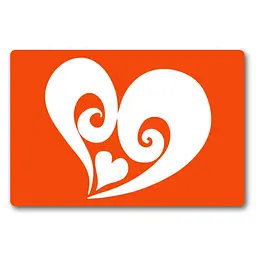 Трафарет для біо-тату Сердечко Fresh Tattoo c053-15*20см, розмір 15х20 см
