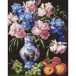 Алмазна мозаїка Краса ірисів ©sophiia_іllustrations AMO8123, 40х50 см