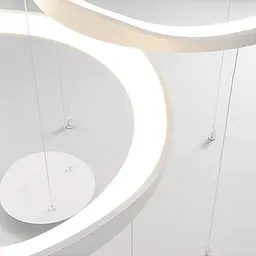 Підвісна LED-люстра Art 2460/420+520+620WH - мініатюра 4