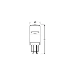 Лампочка Osram LEDPIN40 3,8W/840 230V CL G9 FS1 (4058075432420) - мініатюра 5
