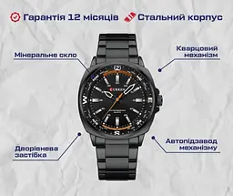 Годинник чоловічий наручний Curren Sailor (Чорний) - мініатюра 8