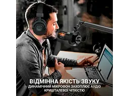 Мікрофон студійний/ для стрімінгу, подкастів Fifine T688 Black - мініатюра 6
