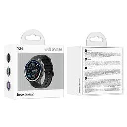 Смарт-годинник Hoco Smart Watch Y24 AMOLED Smart sports watch (call version) Black - мініатюра 5