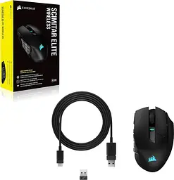 Миша комп'ютерна Corsair MMO Scimitar Elite Wireless (CH-9314311) - мініатюра 7