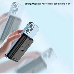 Магнітний павер банк Foldable Magnetic Wireless Charger with зарядний 2-in-1 5000mAh power bank D8 - мініатюра 3