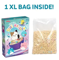 Сухий сніданок Kellogg's Squishmallows Breakfast Cereal Original with Marshmallows 328г - мініатюра 5