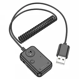 Автомобільний FM модулятор трансмітер з Bluetooth в машину V5.3 Borofone BC49 June USB - мініатюра 4