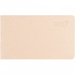 Щотижневик Leo Planner 2027 Binario 10х17 см м'який бежевий 128 сторінок (252738)