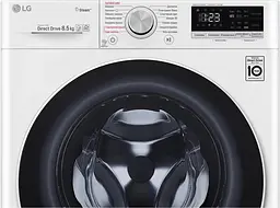 Пральна машина LG з фронтальним завантаженням F2V5GS0W, 8,5кг, 1200, A+++-30%, Пар, глибина 47см, Дисплей, Інвертор, Білий (F2V5GS0W) - мініатюра 10