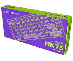 Механічна ігрова клавіатура HATOR HK-75-WV Wireless Hellyberry Switch USB, 2,4 ГГц, Bluetooth 5.3 White-Violet - мініатюра 8