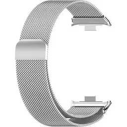 Ремінець DK для Xiaomi Mi Band 8 Pro Metal Milanese Loop Magnetic (017123) (silver) - мініатюра 2