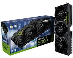 Відеокарта Palit RTX 5080 16GB GamingPro V1 (NE75080019T2-GB2031Y) (GDDR7, 256 bit, PCI-E v5.0 x16) - мініатюра 9