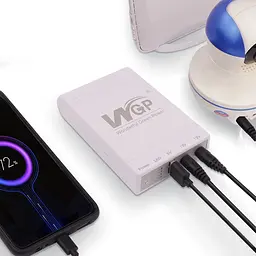 Джерело безперебійного живлення TOTO Mini DC UPS WGP103 5V-12V-12V 32.56 Wh/8800mAh White - мініатюра 5