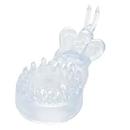 Віброкільце з метеликом CalExotics Butterfly Beauty Orgasm Ring, 8х3.2 см (прозорий) - мініатюра 3