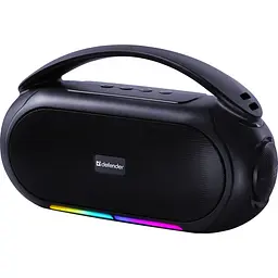Акустична система 1.0 Defender Beatbox 12, 12Вт, Bluetooth/RGB/FM/USB/TF/MIC/ чорна - мініатюра 2