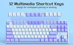 Клавіатура MageGee MK-STAR Red Switch (6971969728752-UA) Lilac (G-000003952) - мініатюра 3
