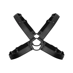 Портупея Bedroom Fantasies Lionel High Halter - Black - мініатюра 2