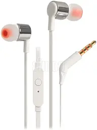 Навушники JBL Tune 210, Grey, 3.5 мм, мікрофон, однокнопковий пульт управління, технологія 'Pure Bass', алюмінієві вставки