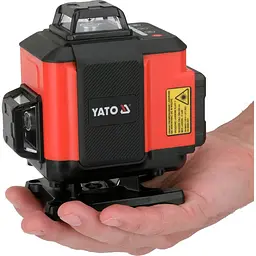 Нівелір лазерний Yato чотирьохплощинний із зеленим променем (YT-30424) - мініатюра 6