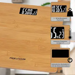 Підлогові ваги Profi Care PC-PW 3103 Bamboo - мініатюра 6