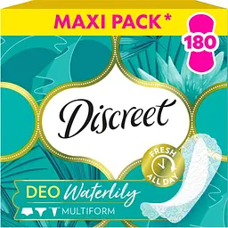 Щоденні прокладки Discreet Deo Waterlily 180 шт. (8700216859226) 