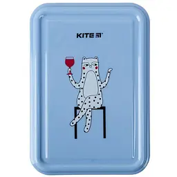 Ланч-бокс Kite Cat 650 мл блакитний (K23-175) - мініатюра 2