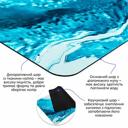 Вологопоглинаючий килимок Sticker Wall 500х800х3мм SW-00002540 - мініатюра 2