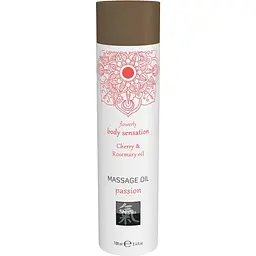 Масажна олія Hot Shiatsu Body Massage Oil вишня і розмарин, 100 мл