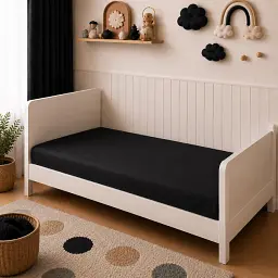Дитяча постільна білизна LITTLE KIDS Poplin Line Black (2200012786390)